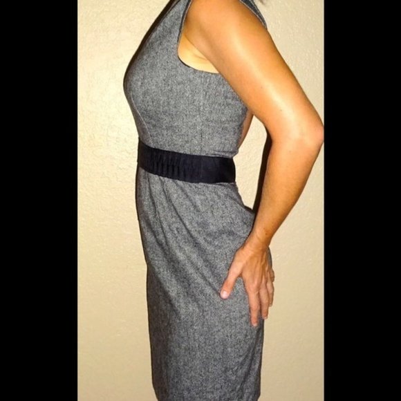 Banana Republic Gray Pencil Studio Dress Workwear - Picture 4 of 5